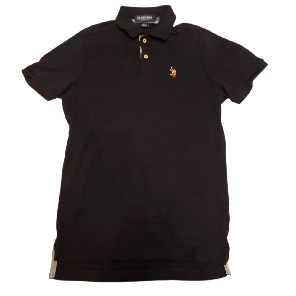 U.S. Polo Assn. Men's Luxury Feel Polo Black Shirt